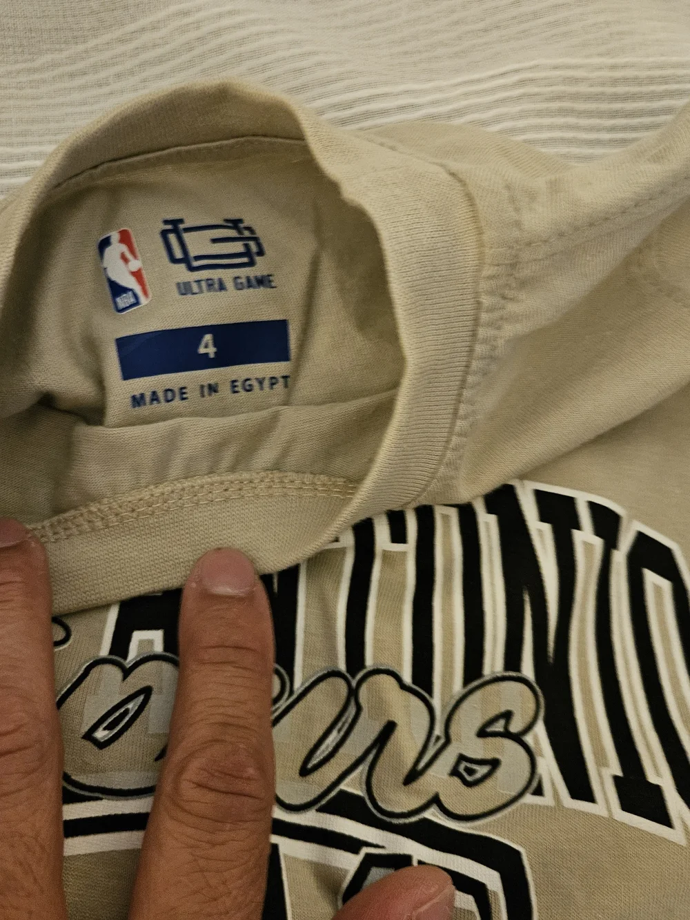 4T -NBA Kids Tan San Antonio Spurs Tee & Shorts Set